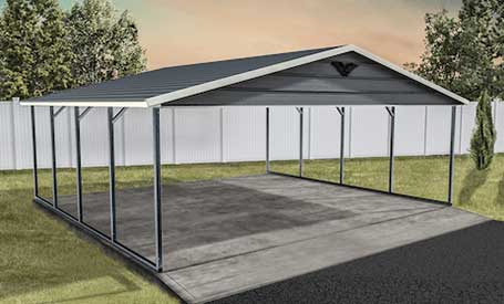 A-Frame / Boxed Eve Metal Carports