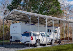 metal motorhome cover