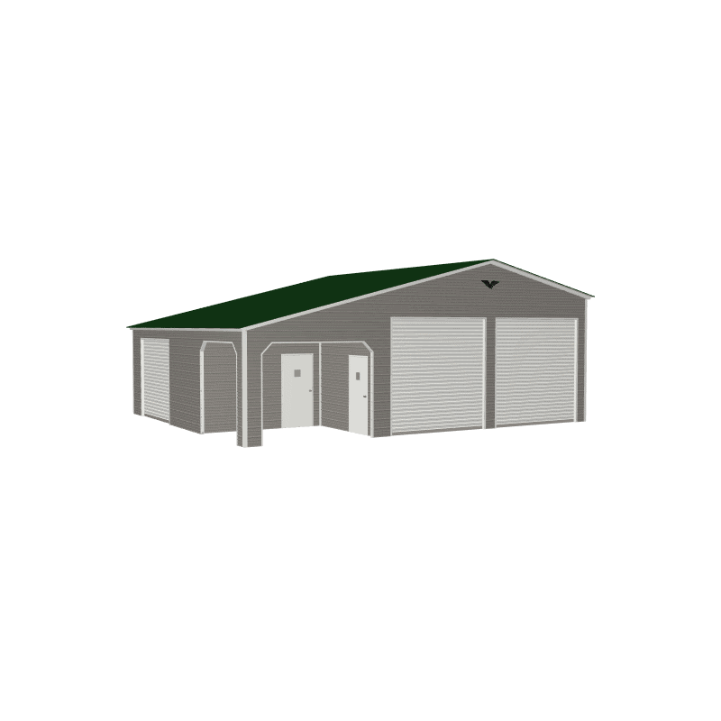 36x30x12/9 Vertical Roof Metal Carport