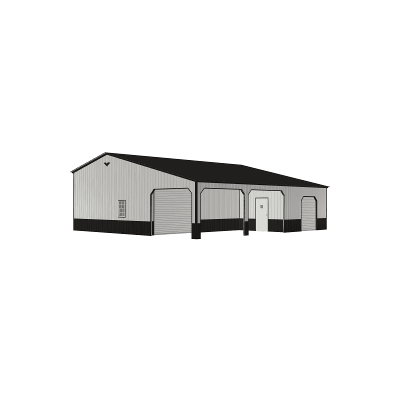 36x40x12/9 Vertical Roof Metal Carport