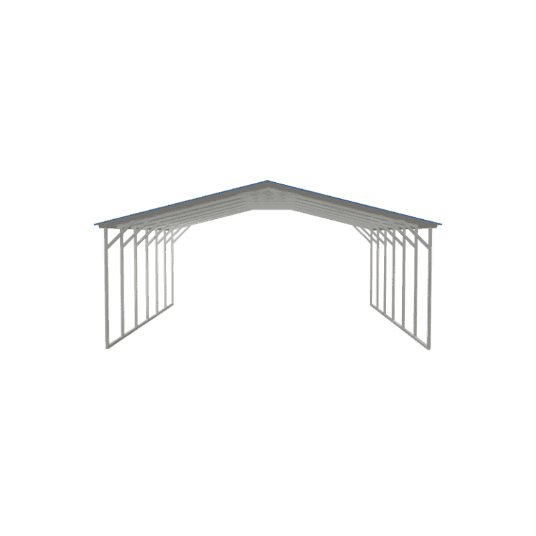 24x30x9 Vertical Roof Metal Carport Metal Carports