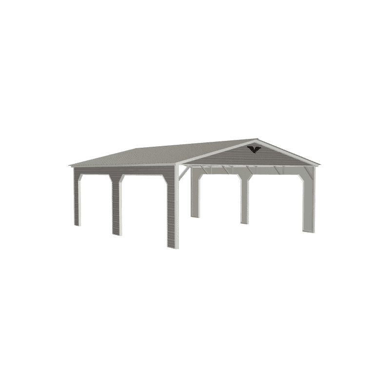 20x25x8 Vertical Roof Metal Carport