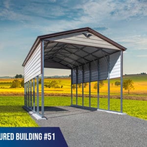 18x30x14 Vertical Roof RV Cover