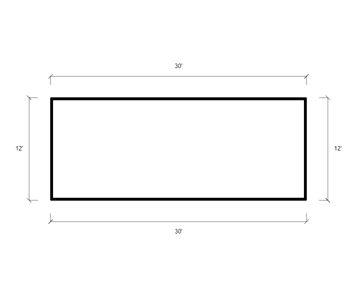 12x31x12 Vertical Roof RV Cover