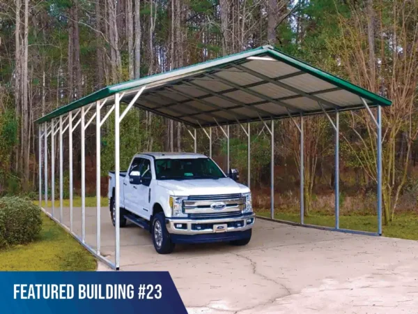 30x35x10 Vertical Roof Metal Carport