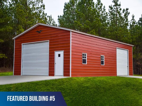 24x40x12 Vertical Roof Metal Carport