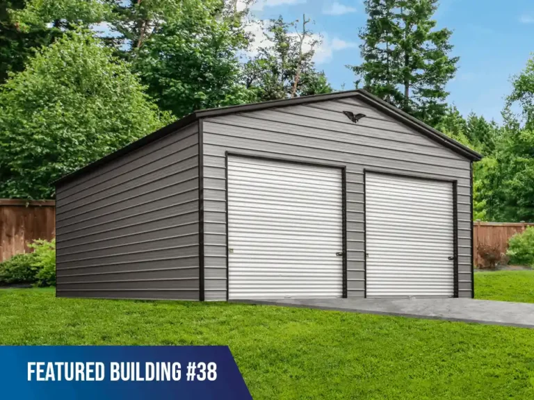 24x40x12 Vertical Roof Metal Carport