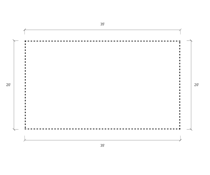 20x35x10 Metal Carport