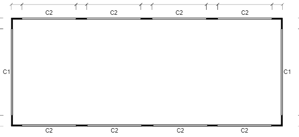 20x50x9 Vertical Roof Picnic Shelter