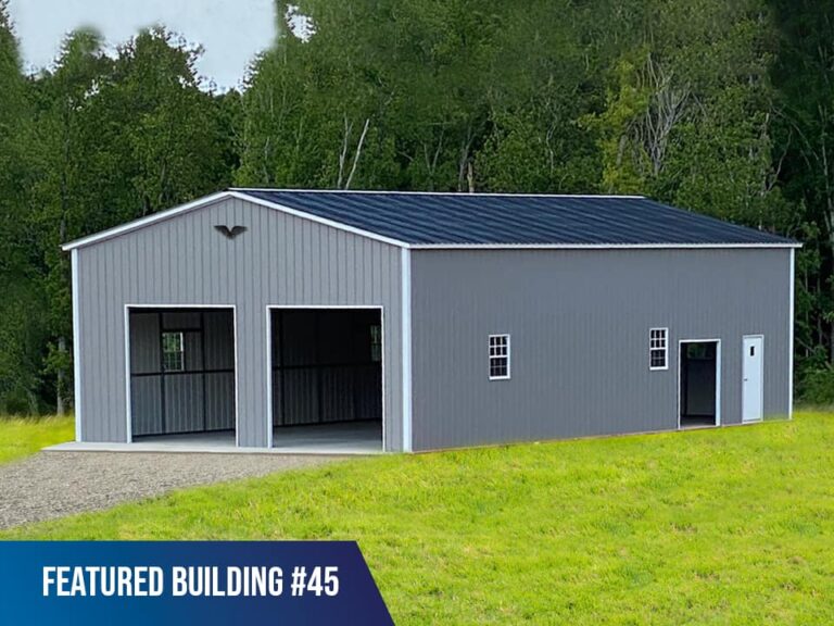 30x50x14 Vertical Roof Triple Wide
