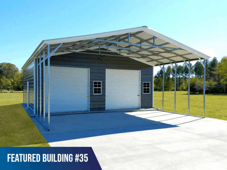 30x50x9 Vertical Roof Combo