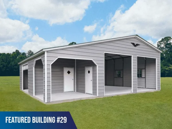 36x30x12 Vertical Roof Metal Carport
