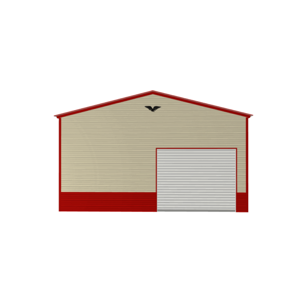 24x30x12 Vertical Roof Metal Garage