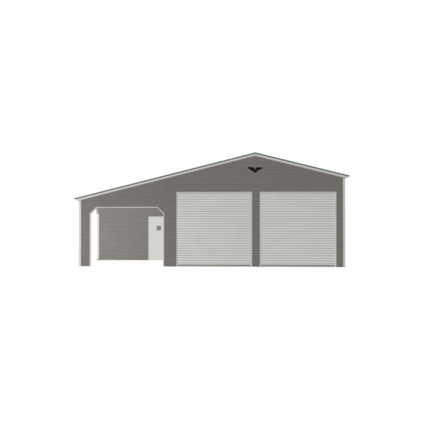 36x30x12/9 Vertical Roof Metal Carport