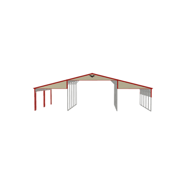 42x25x11/8 Vertical Roof Metal Barn
