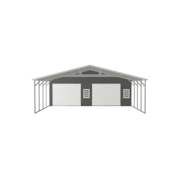 30x50x9 Vertical Roof Combo