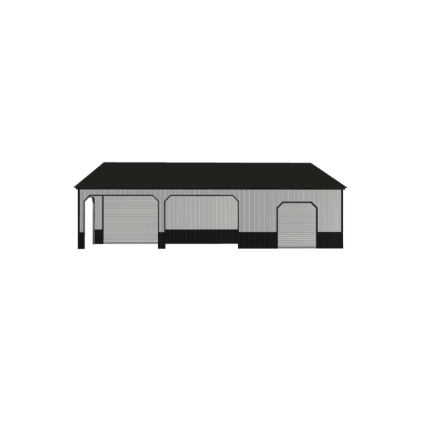 36x40x12/9 Vertical Roof Metal Carport