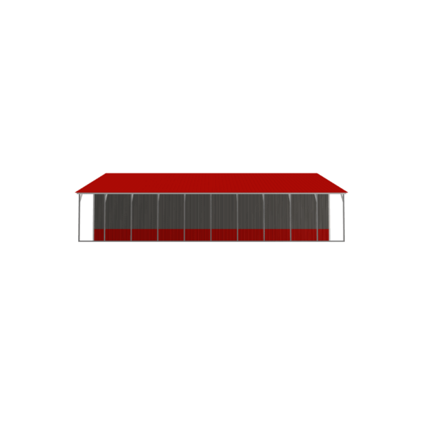 54x50x12/9 Vertical Roof Triple Wide Garage