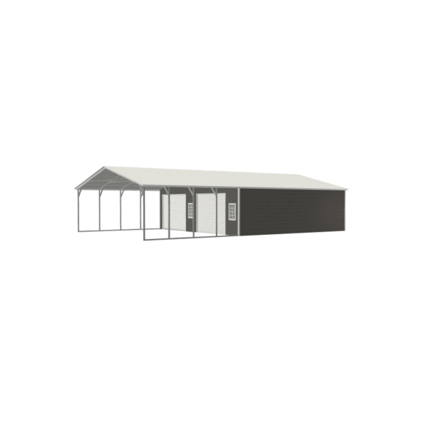 30x50x9 Vertical Roof Combo