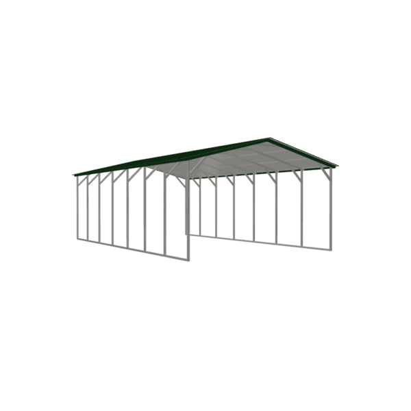 20x35x10 Vertical Roof Metal Carport