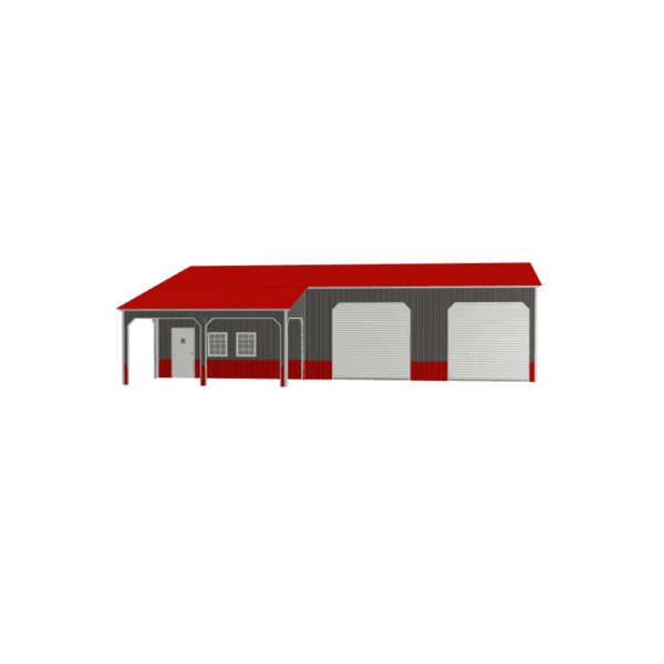 54x505x12/9 Vertical Roof Triple Wide Garage