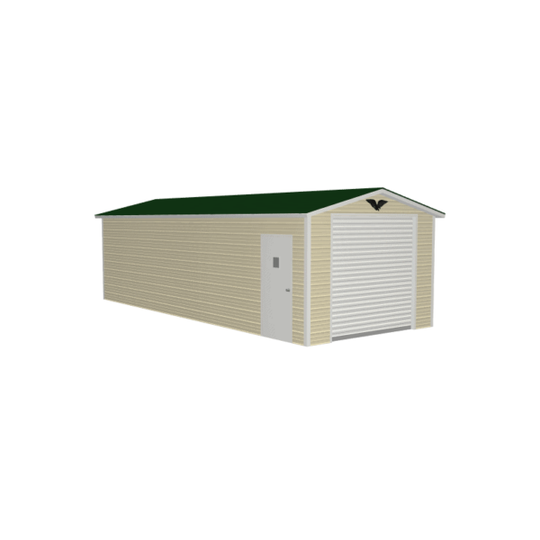 12x30x8 Boxed Eave Metal Carport