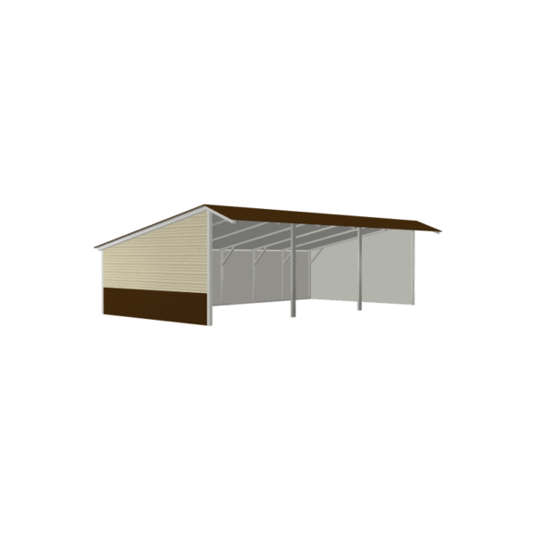 15x30x9/6 Vertical Roof Loafing Shed