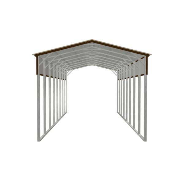 18x40x14 Vertical Roof RV Carport