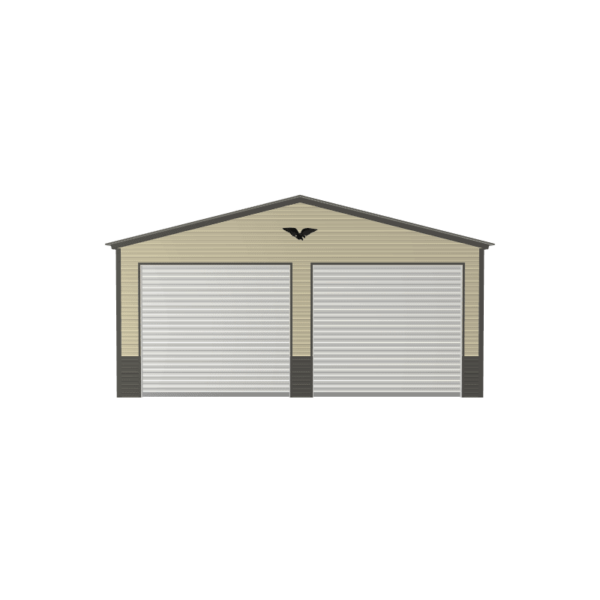 22x30x9 Vertical Roof Metal Garage