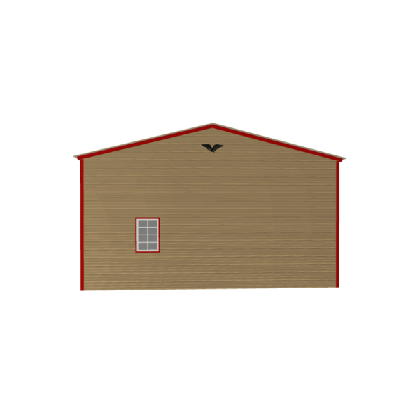 24x40x12 Vertical Roof Metal Garage