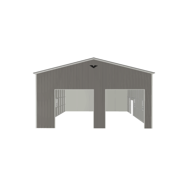 30x50x14 Vertical Roof Triple Wide