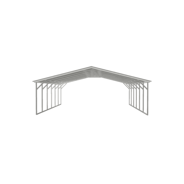 24x30x7 Vertical Roof Metal Carport
