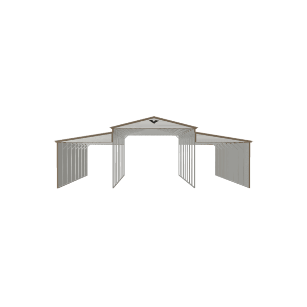 42x40x13/10 Vertical Roof Metal Horse Barn