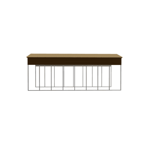 18x40x14 Vertical Roof RV Carport