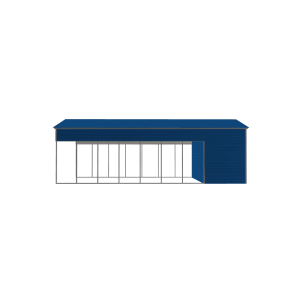 24x45x13 Vertical Roof Combo