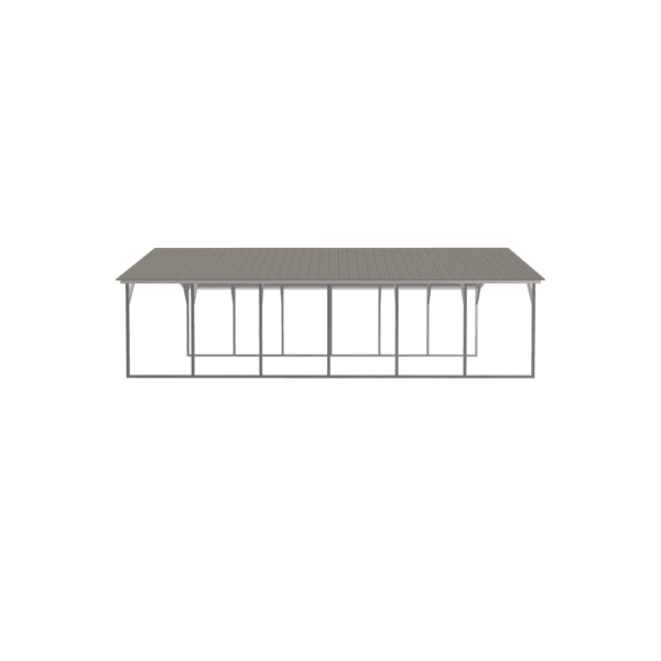 24x30x7 Vertical Roof Metal Carport