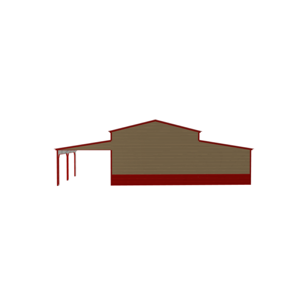 44x25x12/8 Vertical Roof Horse Barn Garage