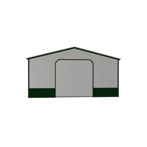 24x35x10 Vertical Roof Metal Garage