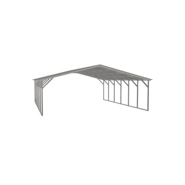 24x30x7 Vertical Roof Metal Carport