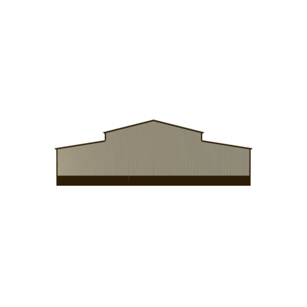 48x50x13/9 Vertical Roof Metal Horse Barn