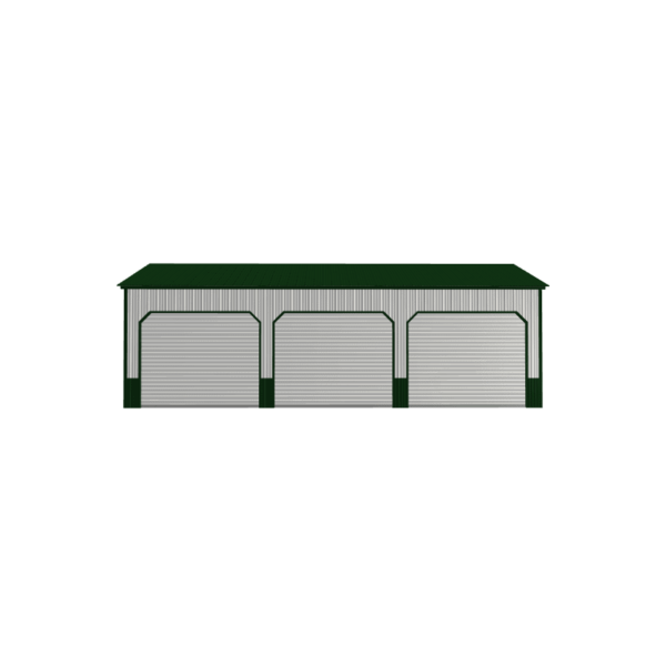 24x35x10 Vertical Roof Metal Garage