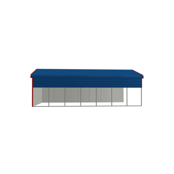 24x35x9 Regular Roof Metal Carport