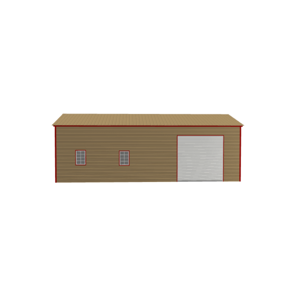 24x40x12 Vertical Roof Metal Garage