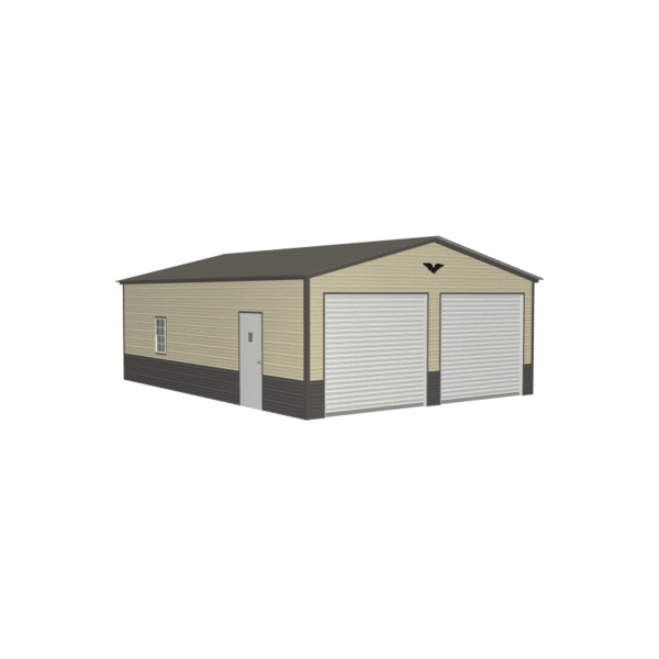 22x30x9 Vertical Roof Metal Garage