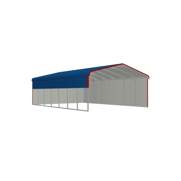 24x35x9 Regular Roof Metal Carport
