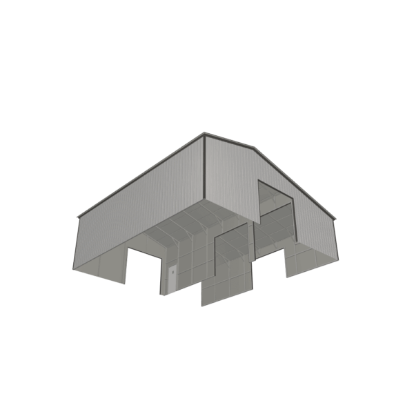 36x40x12/9 Vertical Roof Agricultural Building