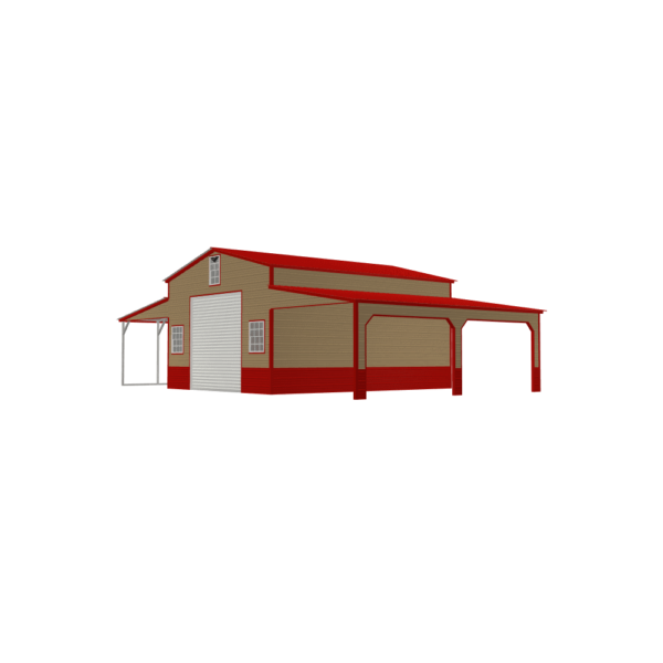 44x25x12/8 Vertical Roof Horse Barn Garage