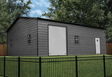 Metal barns and garages for every property. View styles, sizes, and request pricing info.