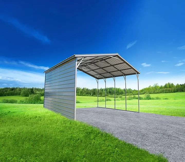 A long run enclosed side can protect your vehicle from prevaling winds and keep your rv safe