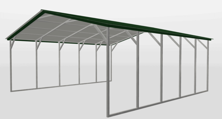 24x40x12 Custom Metal Garage - Metal Carports